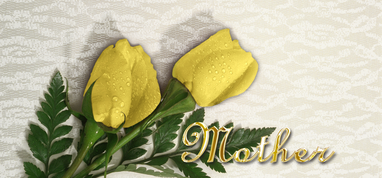 HP-AG-259-M-GD 2 Roses Yellow Mother Gold